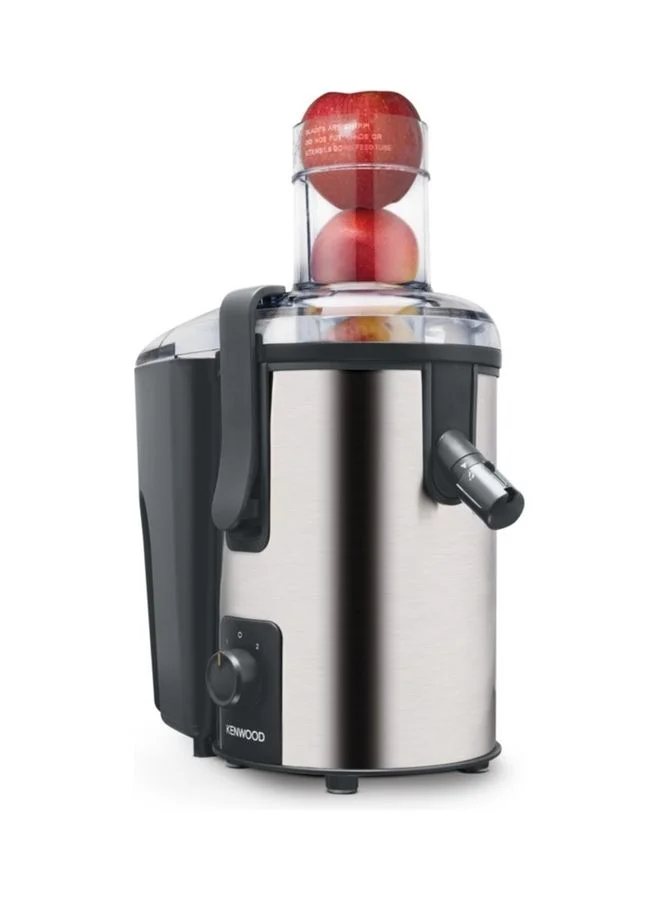 KENWOOD Juicer Stainless Steel Juice Extractor With 75mm Wide Feed Tube 2 Speed Anti Drip For Home Office Restaurant And Cafeteria 700 W JEM50.000BS Silver