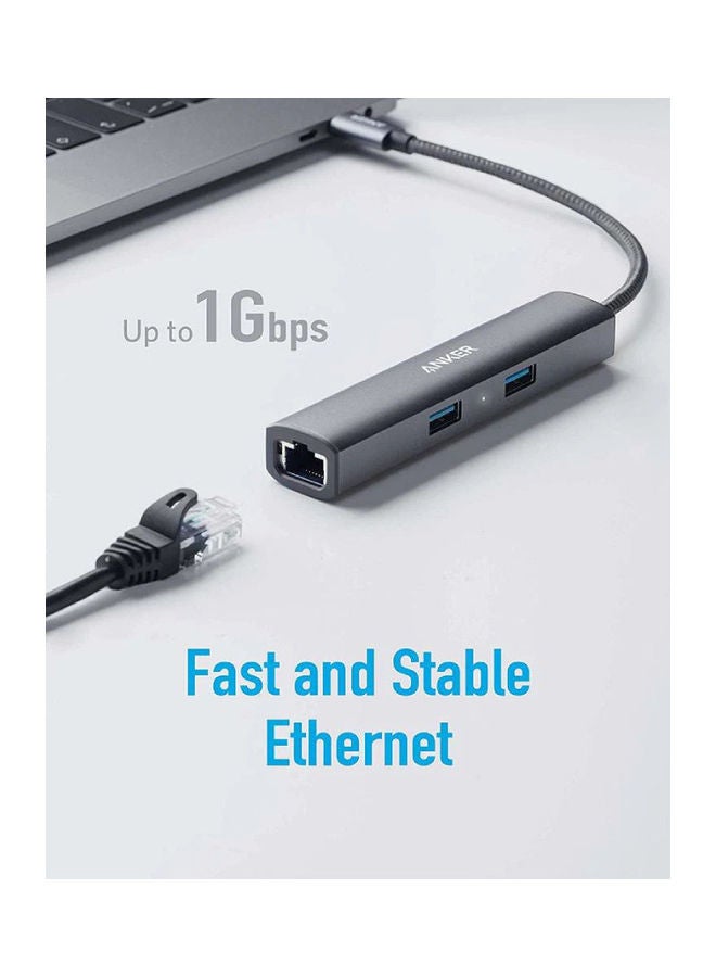 Anker - Premium 5-in-1 USB-C Hub A8338HA1 Grey - Image 1