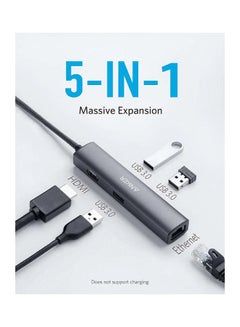 Anker Premium 5-in-1 USB-C Hub A8338HA1 Grey  - Image 5
