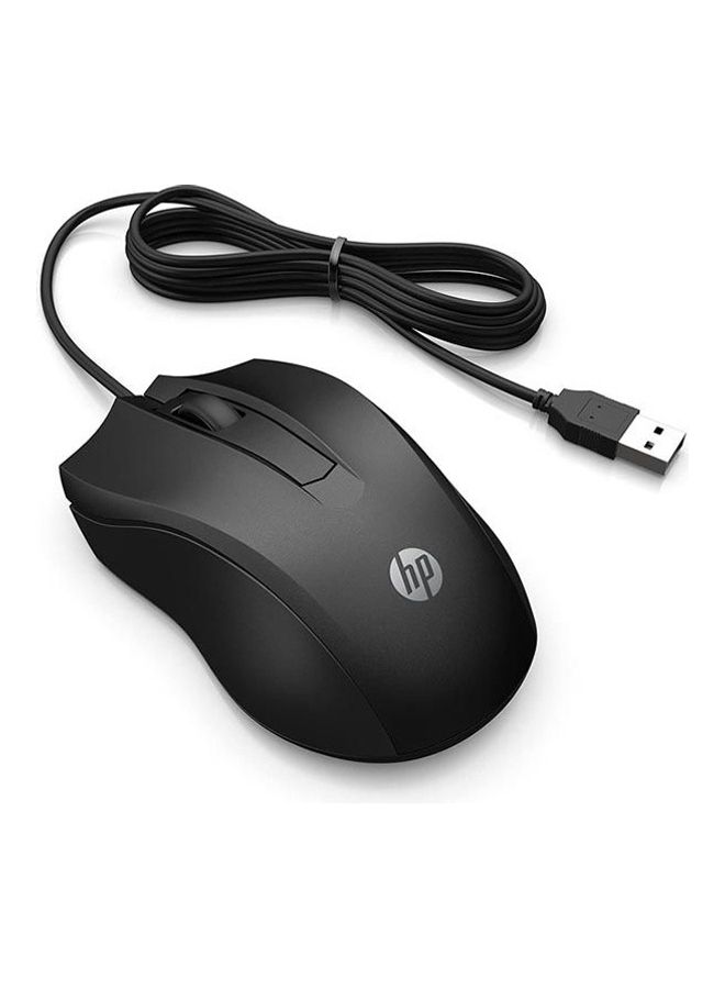 HP Mouse Wired 100- 6VY96AA Black  - Image 3
