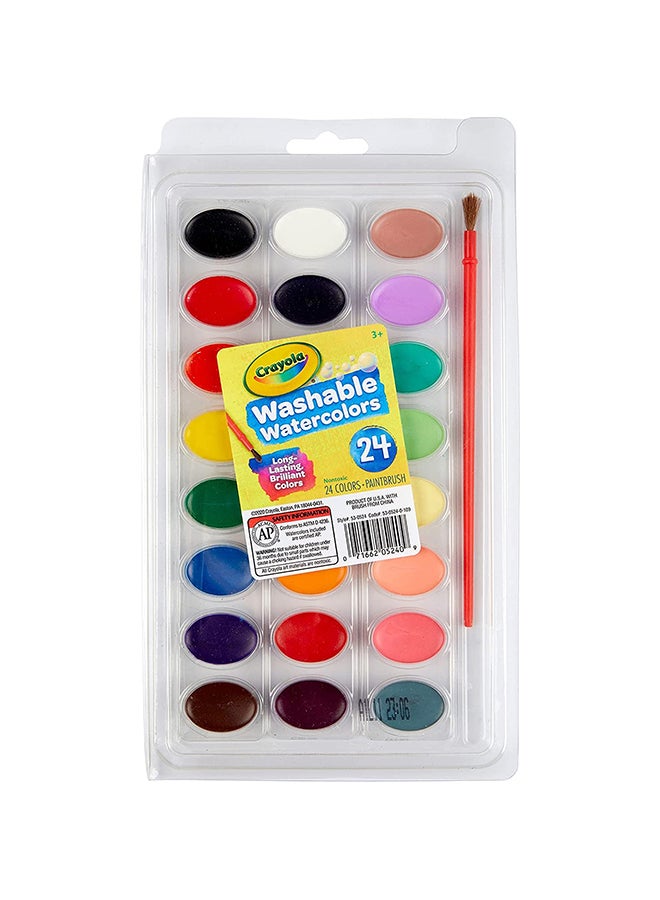 كرايولا 24 قطعة ألوان مائية قابلة للغسل - Image 2