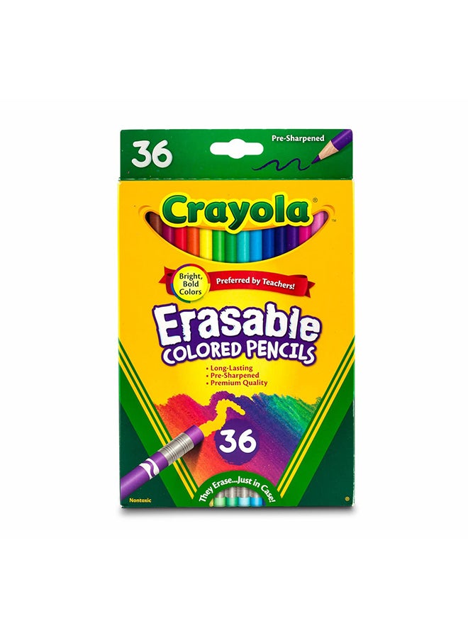 Crayola 36-Piece Erasable Colored Pencils ‎1.75 x 13.34 x 20.96cm - Image 3