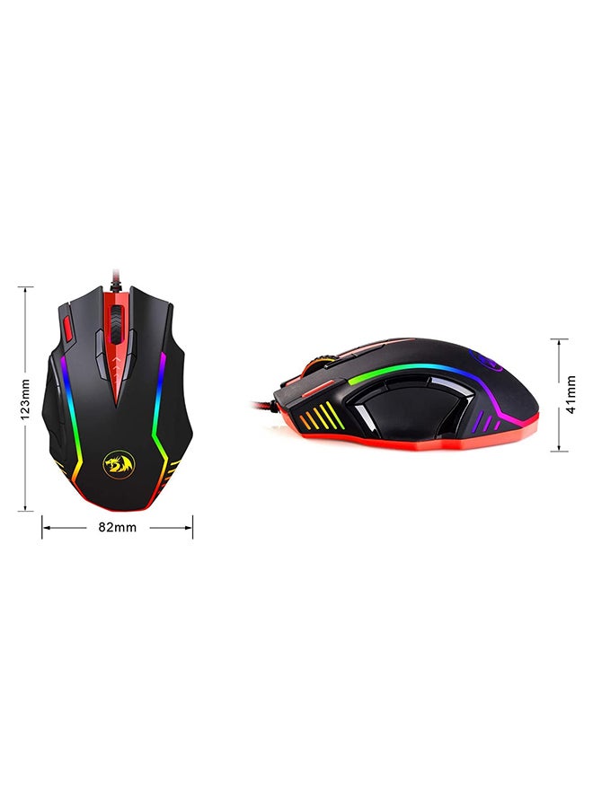REDRAGON - Redragon M902 SAMSARA 16400 DPI High-Precision Programmable Laser Gaming Mouse for PC, Omron Micro Switches (Black) - Image 1