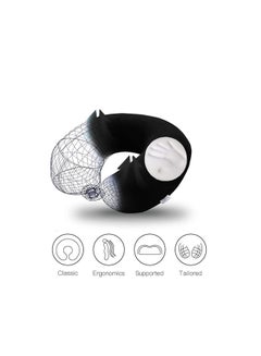 benefit Velvet Neck and Travel Pillow Velvet Black 30 x 25 x 10cm  - Image 2