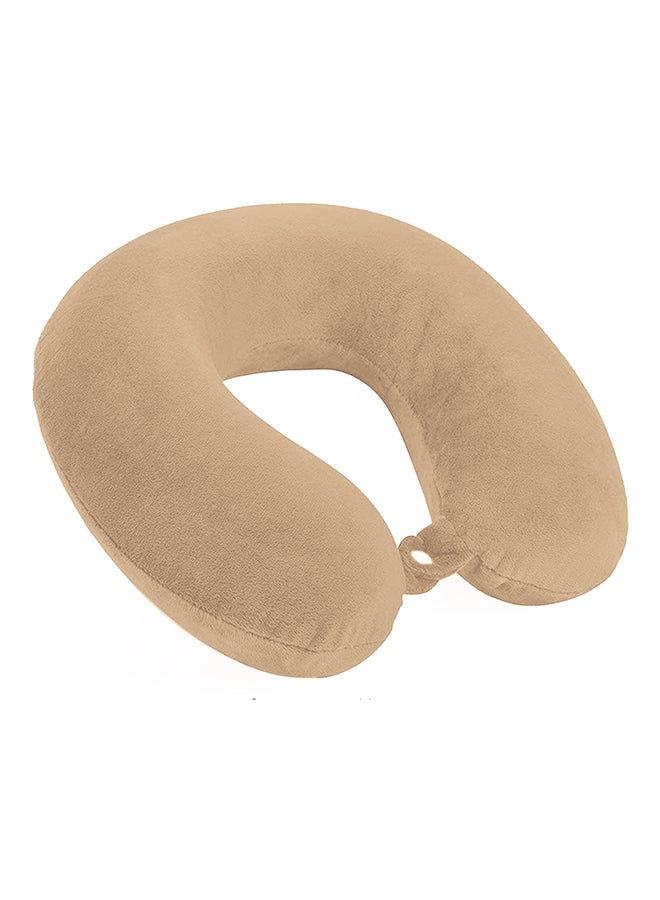 benefit Velvet Neck and Travel Pillow Velvet Beige 30 x 25 x 10cm - Image 1