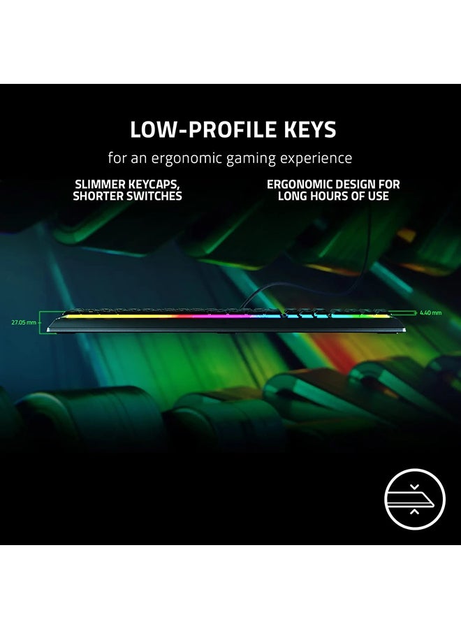 RAZER - Razer Ornata V3 Gaming Keyboard - US Layout, Low-Profile Keys, Mecha-Membrane Switches, UV-Coated Keycaps - Image 1
