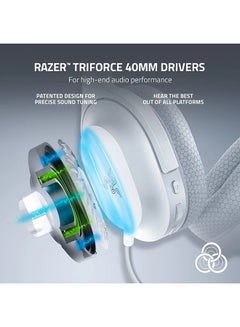 RAZER Barracuda X Wireless Multi-platform Gaming & Mobile Headset 2022, USB-C/Wireless (2.4GHz), BT 5.2 Connect, 50H Battery, TriForce 40mm Drivers, 20 Hz-20 kHz Freq, Mercury | RZ04-04430200-R3M1  - Image 4
