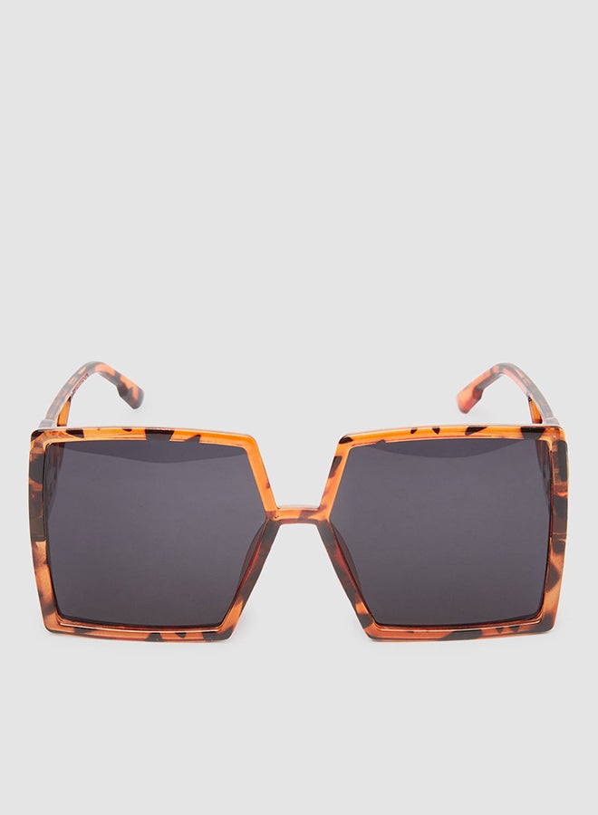 Generic - Women's Sunglass With Durable Frame Lens Color Grey Frame Color Tiger Pattern - Image 1