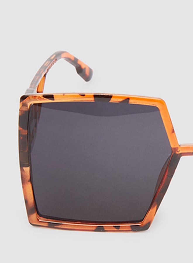 Generic - Women's Sunglass With Durable Frame Lens Color Grey Frame Color Tiger Pattern - Image 1