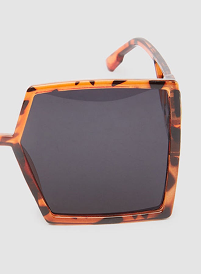 Generic - Women's Sunglass With Durable Frame Lens Color Grey Frame Color Tiger Pattern - Image 1