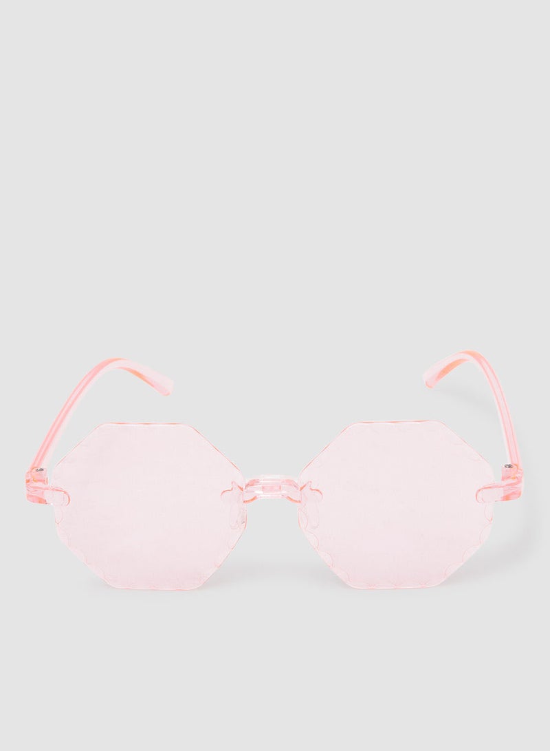 Women's Sunglass With Durable Frame Lens Color Pink Frame Color Pink - Image 1