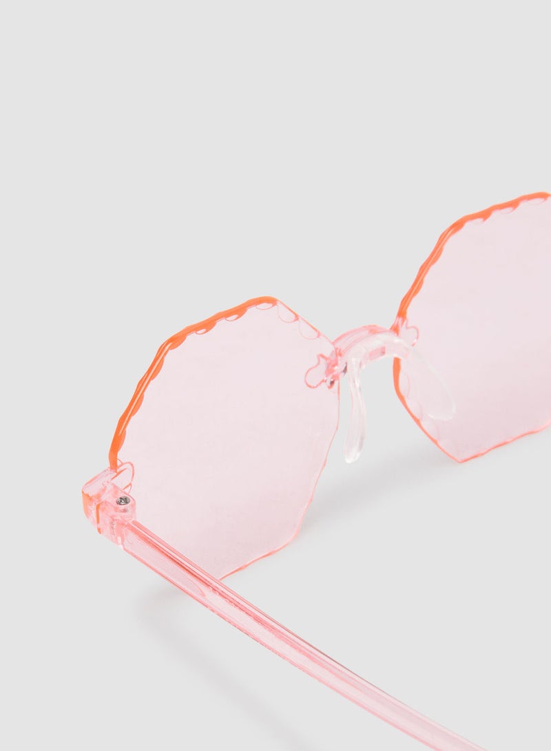 Women's Sunglass With Durable Frame Lens Color Pink Frame Color Pink - Image 2