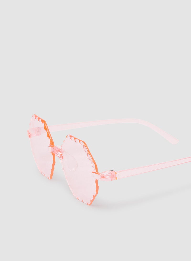 Women's Sunglass With Durable Frame Lens Color Pink Frame Color Pink - Image 3