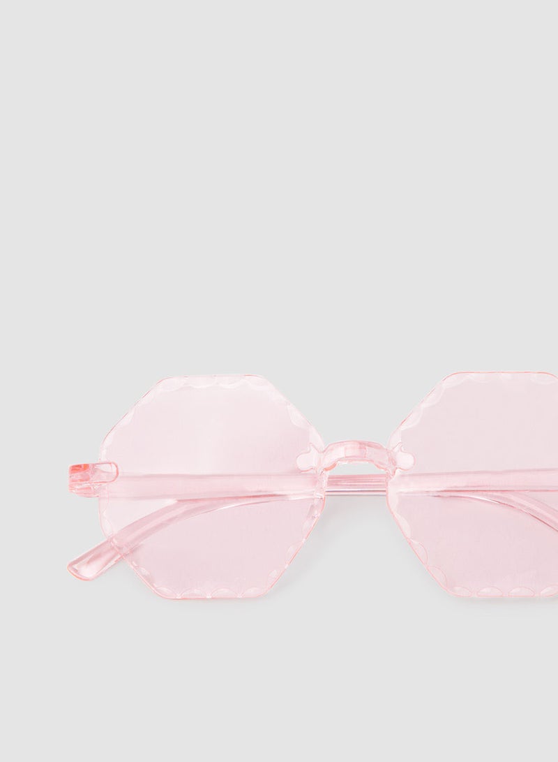Women's Sunglass With Durable Frame Lens Color Pink Frame Color Pink - Image 4