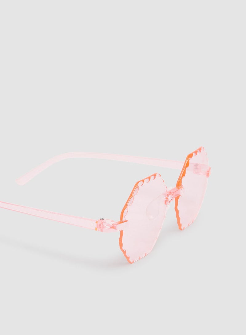 Women's Sunglass With Durable Frame Lens Color Pink Frame Color Pink - Image 5
