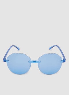 Women's Sunglass With Durable Frame Lens Color Blue Frame Color Blue