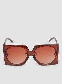 Women's Sunglass With Durable Frame Lens Color Brown Frame Color Brown
