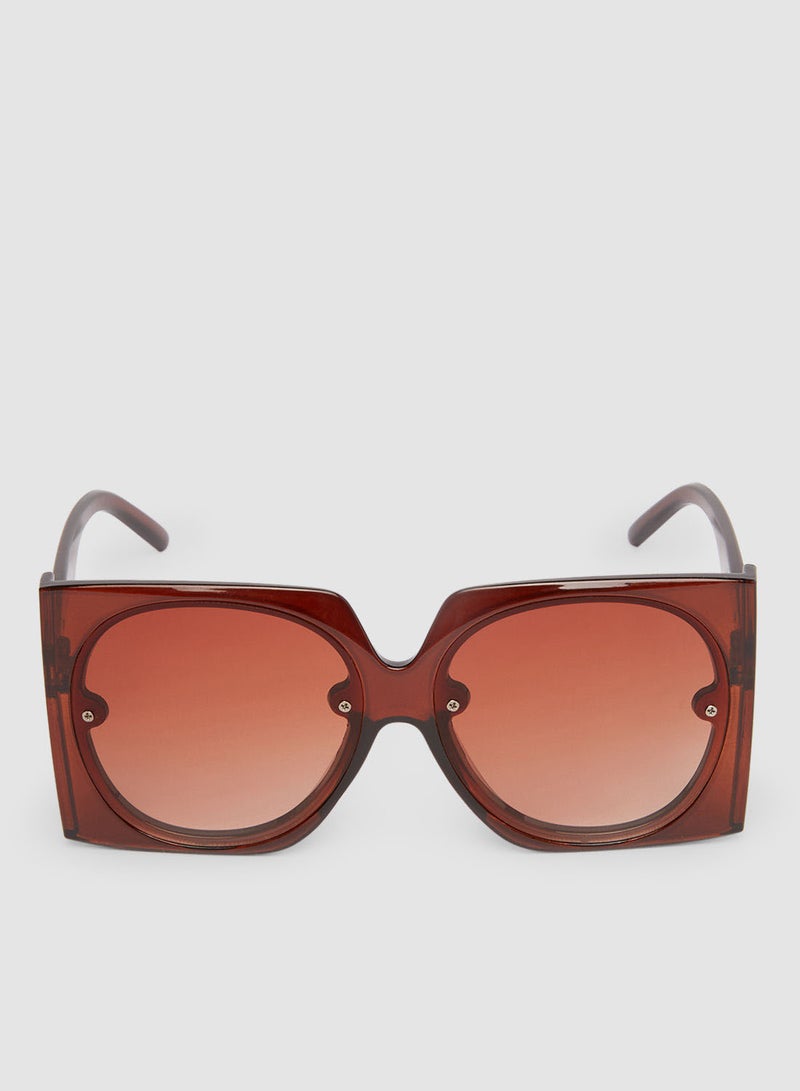 Generic - Women's Sunglass With Durable Frame Lens Color Brown Frame Color Brown - Image 1
