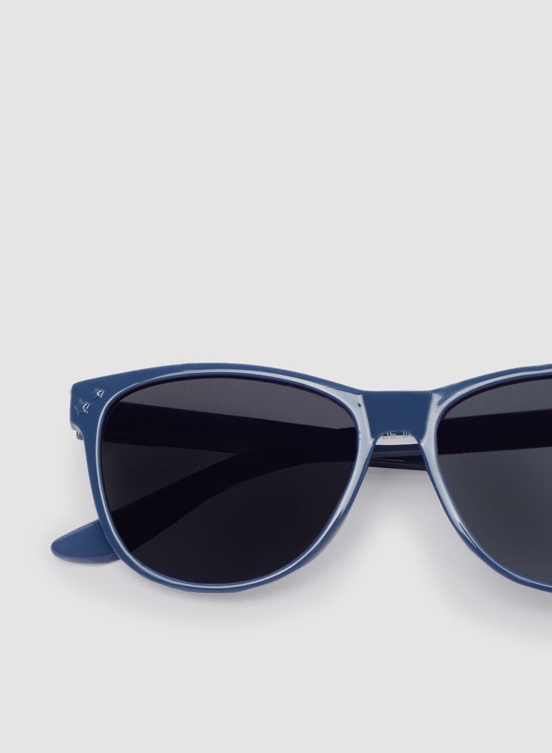 Women's Sunglass With Durable Frame Lens Color Grey Frame Color Dark Blue - Image 4
