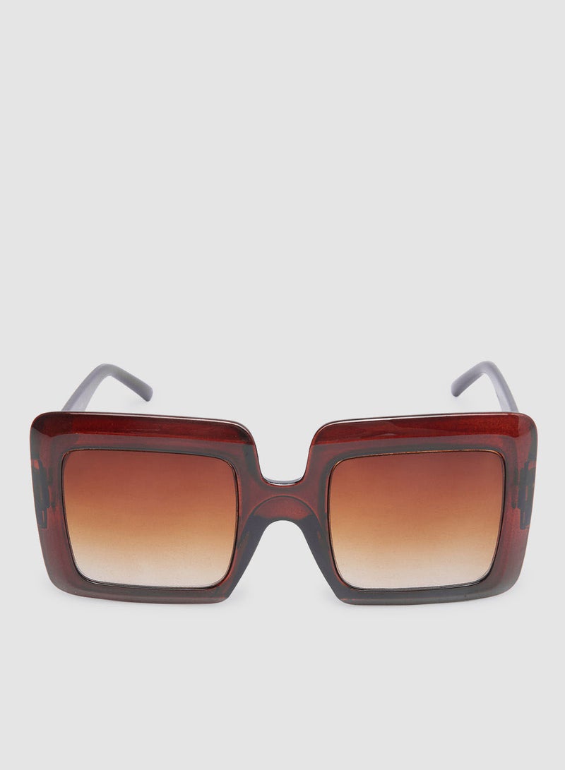 Women's Sunglass With Durable Frame Lens Color Brown Frame Color Brown - Image 1