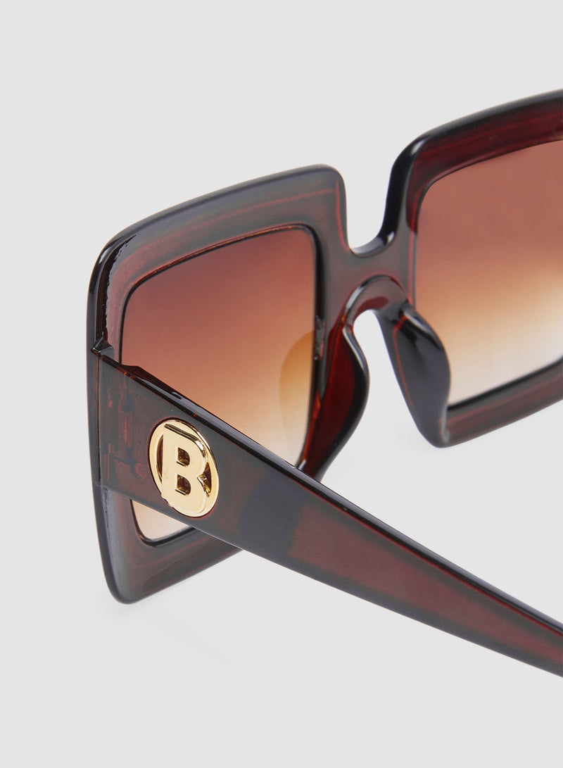 Women's Sunglass With Durable Frame Lens Color Brown Frame Color Brown - Image 2