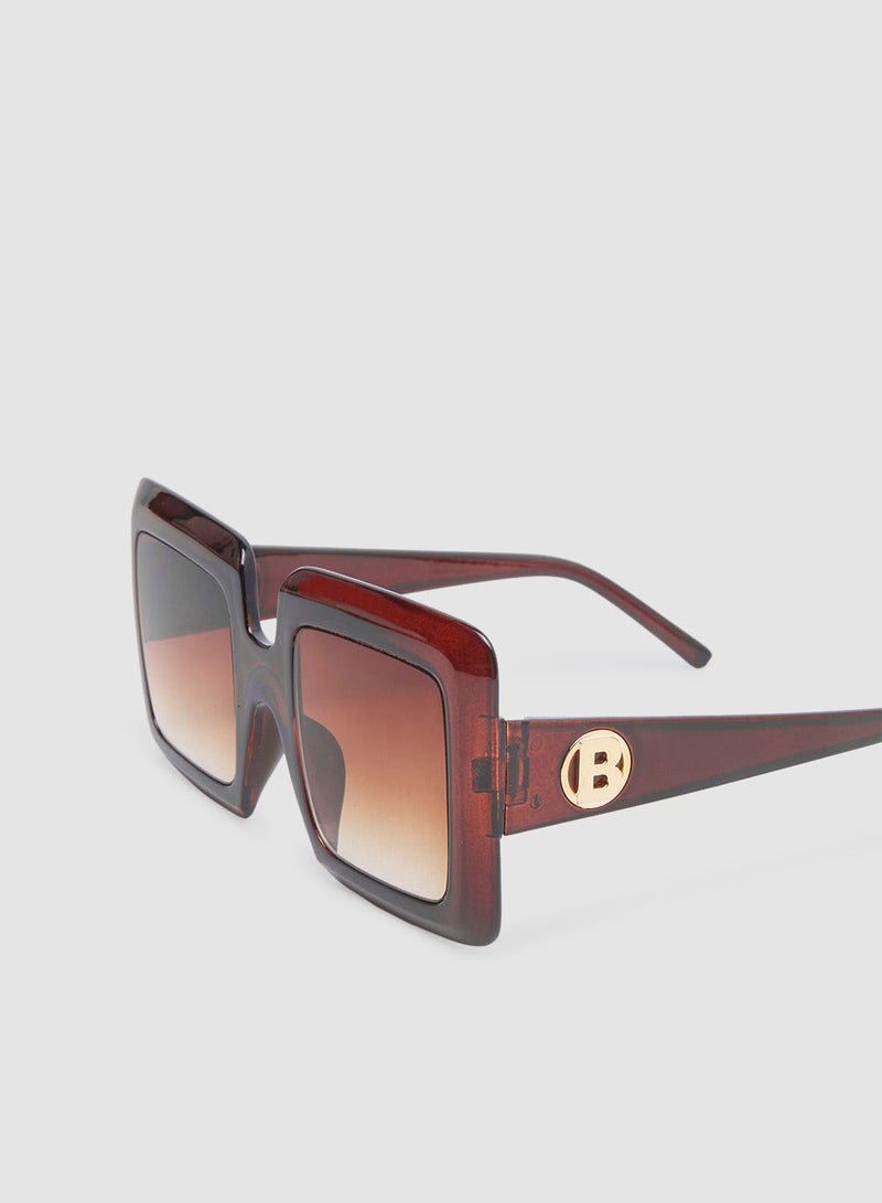 Women's Sunglass With Durable Frame Lens Color Brown Frame Color Brown - Image 3