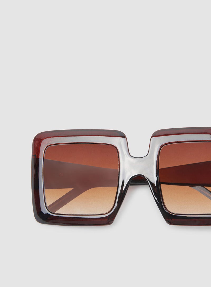 Women's Sunglass With Durable Frame Lens Color Brown Frame Color Brown - Image 4