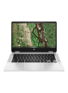 Chromebook x360 14b-cb0013dx Laptop With 14-Inch Display, Celeron N4500 Processor/4GB RAM/32GB Emmc/Intel UHD Graphics/Chrome OS English Natural Silver