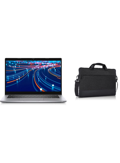 Latitude 5320 (Upgraded Version) Laptop With 13.3-Inch Full HD Antiglare Display, Core i5-1145G7 Processor/8GB RAM/512GB SSD/â€ŽIntel Iris Xe Graphics/Windows 11 Pro With Free Dell Original Bag Back English/Arabic Silver