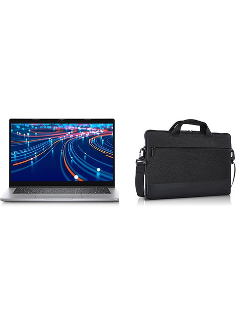 كمبيوتر محمول طراز Latitude 5320 مزود بشاشة مقاس 13.3 بوصة عالية الدقة مضادة للوهج، ومعالج Core i5-1145G7/ وذاكرة وصول عشوائي سعة 8 جيجابايت/ ومحرك أقراص SSD سعة 512 جيجابايت/وبطاقة رسومات Intel Iris Xe/نظام التشغيل Windows 11 Pro مع حقيبة ظهر أصلية من Dell