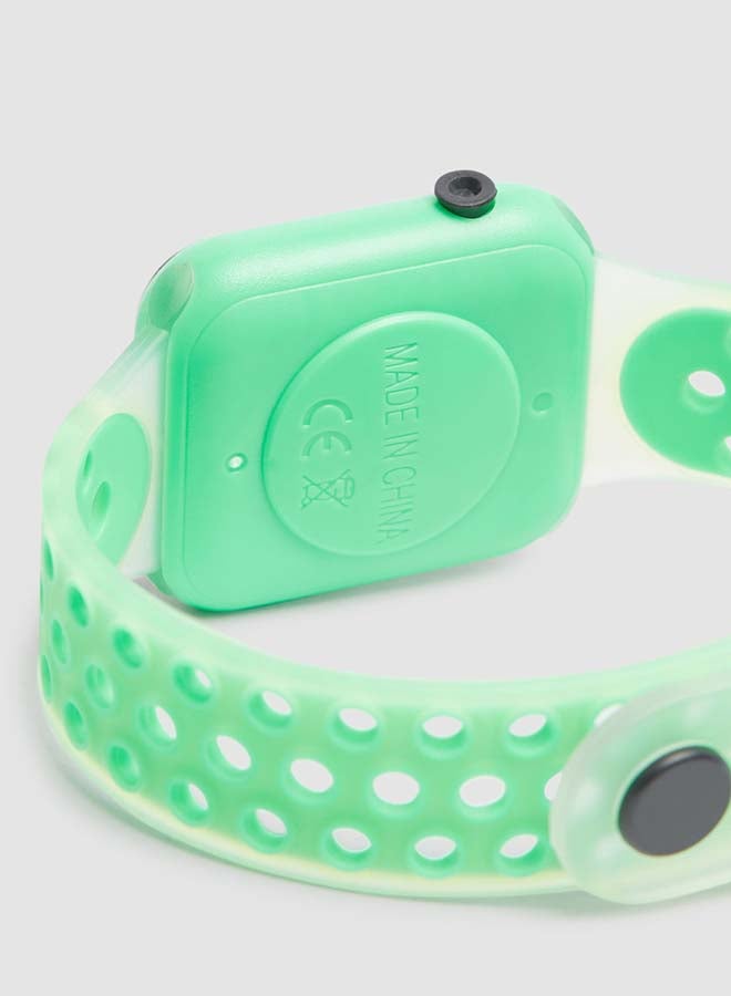 Modern Digital Watches Leather - Green ,Digital, Quartz - Image 3