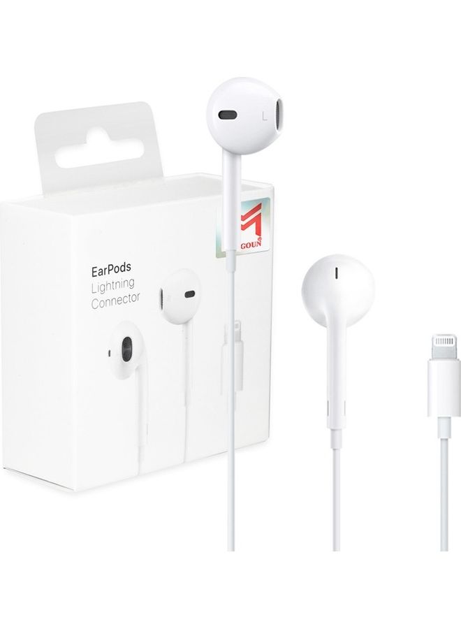MARGOUN Earphones with Lightning Connector and USB-C to Lightning Cable White - Image 5