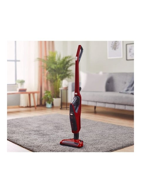 Powerful Cordless Vacuum Cleaner, 2-in-1 Upright Stick & Handheld Vacuum with 21.6V Li-ion Battery, 120W High Suction, 70 Minutes Run Time, Turbo Electric Suction Head with Led Light 120 W PVX85M ‎Metalic Red