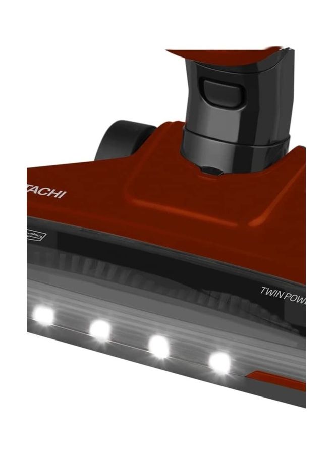 HITACHI Powerful Cordless Vacuum Cleaner, 2-in-1 Upright Stick & Handheld Vacuum with 21.6V Li-ion Battery, 120W High Suction, 70 Minutes Run Time, Turbo Electric Suction Head with Led Light 120 W PVX85M ‎Metalic Red  - Image 3