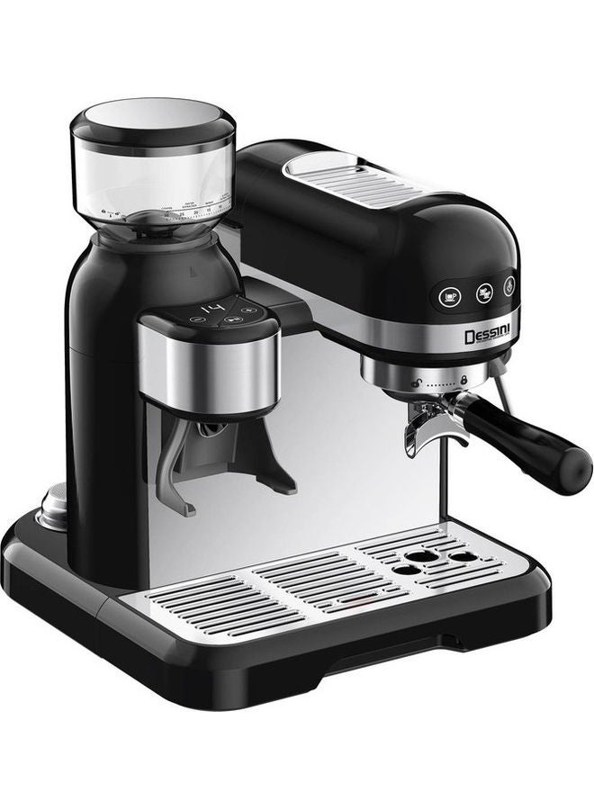 DESSINI - Espresso Machin with Grinder 1.4 L 1600 W KD3050 silver/black/clear - Image 1