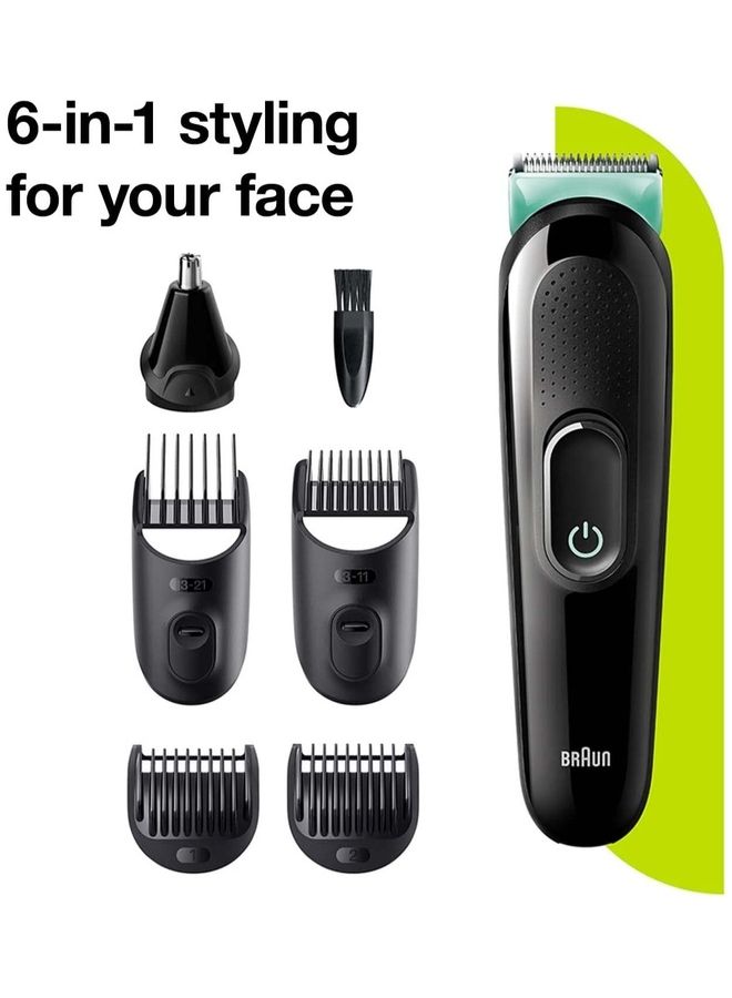 BRAUN - MGK3321 6-in-1 Trimmer for Men Black - Image 1