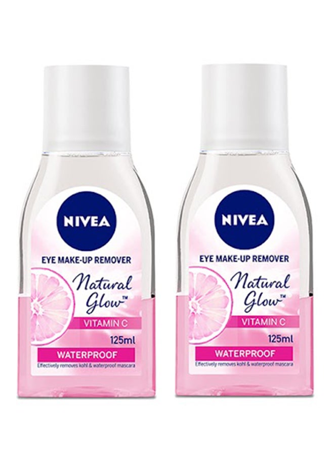 Nivea Natural Glow Eye Makeup Waterproof Remover Pack of 2 