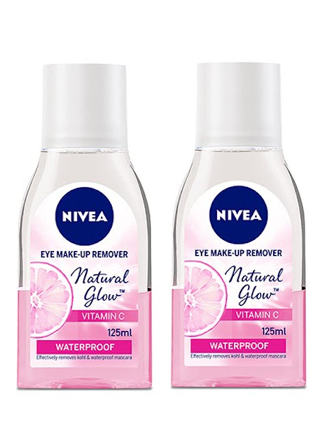 Nivea Natural Glow Eye Makeup Waterproof Remover Pack of 2 - Image 1