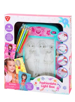 PLAYGO 16-Piece Fashionista Light Box Set Multicolour  - Image 1