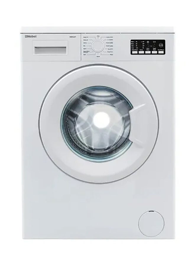 نوبل غسالة أتوماتيكية بالكامل بفتحة أمامية وسرعة 1000 دورة في الدقيقة مع ضمان لمدة عام واحد 6 kg 2100 W NWM660T أبيض - Image 1