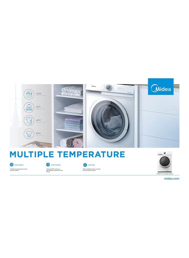 7KG Front Load Washing Machine with BLDC Inverter Motor, 1400 RPM, 15 Programs, Fully Automatic Washer with Lunar Dial, Integrated Digital Control-LED Display, Multiple Temperature 7 kg MF100W70BW-GCC White - v1672726679/N53375327A_3