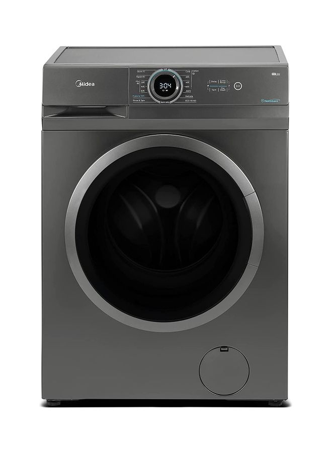 Midea - 7 Kg Front Load Fully Automatic Washing Machine With BLDC Inverter Motor,  Lunar Dial, 1400 RPM, 15 Programs,  Integrated Digital Control-LED Display, Multiple Temperature 7 kg MF100W70BTGCC Titanium - Image 1