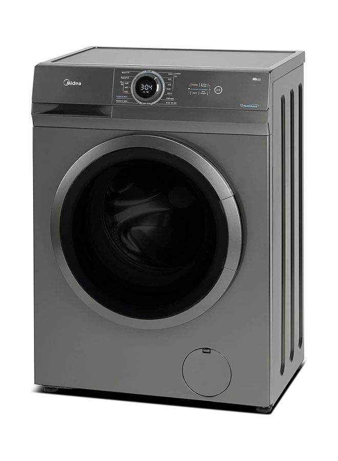 Midea - 7 Kg Front Load Fully Automatic Washing Machine With BLDC Inverter Motor,  Lunar Dial, 1400 RPM, 15 Programs,  Integrated Digital Control-LED Display, Multiple Temperature 7 kg MF100W70BTGCC Titanium - Image 1