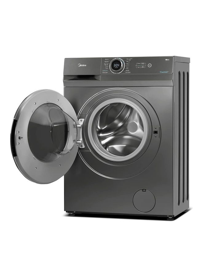 Midea - 7 Kg Front Load Fully Automatic Washing Machine With BLDC Inverter Motor,  Lunar Dial, 1400 RPM, 15 Programs,  Integrated Digital Control-LED Display, Multiple Temperature 7 kg MF100W70BTGCC Titanium - Image 1