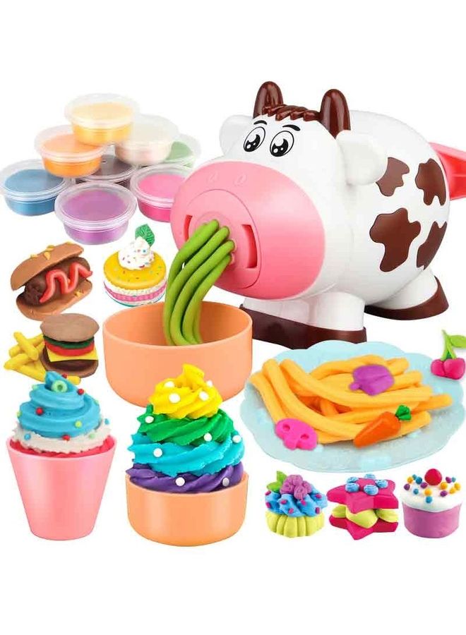 كيدل مجموعة ألعاب العجين للأطفال، لعبة طائرة المعكرونة، مجموعة إبداعات المطبخ للفتيات والفتيان، إكسسوارات هدايا حفلات أعياد الميلاد وعطلة نهاية الأسبوع، لون عشوائي 20*9*12 سم 20*9*12سم - Image 1