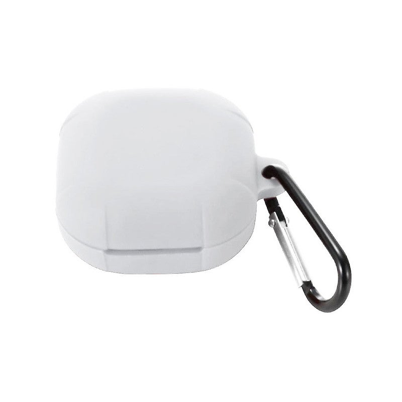 مارجون غطاء حماية واقٍ من السيليكون مضاد للصدمات ورفيع للغاية لسماعات سامسونج جالاكسي بادز لايف/ جالاكسي بادز برو/ جالاكسي بادز 2 مع سلسلة مفاتيح بتصميم طوق معدني لون رمادي - Image 2