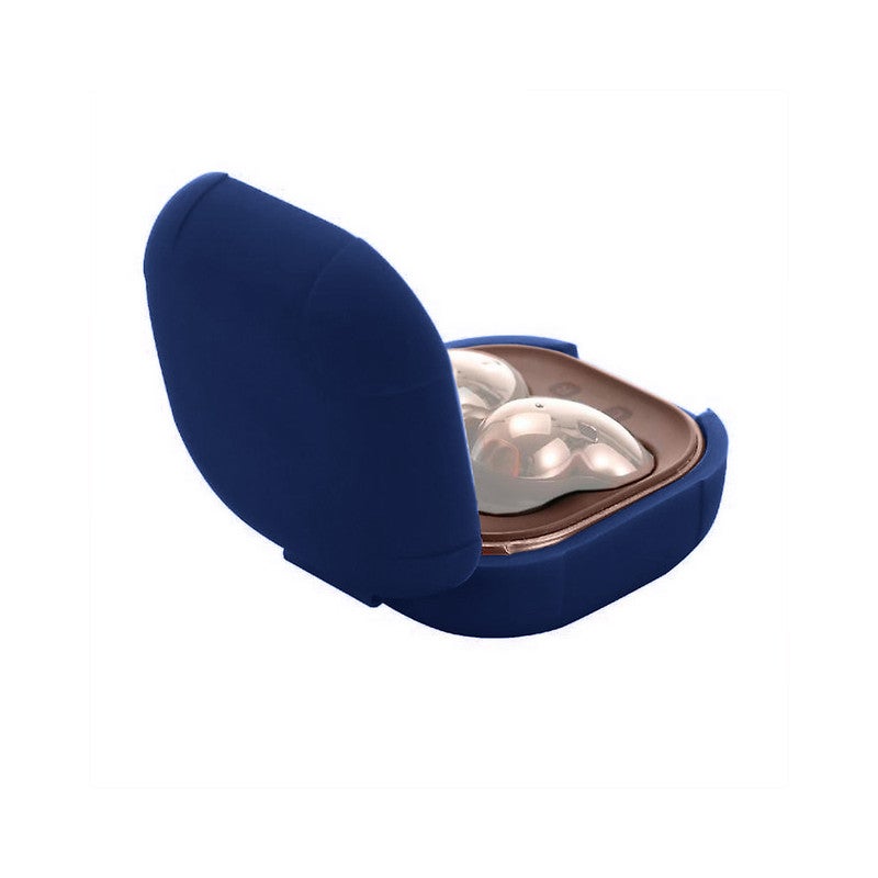 MARGOUN Samsung Galaxy Buds Live Case/ Galaxy Buds Pro Case/ Galaxy Buds 2 Case Protective Silicone Cover Shockproof Ultra Slim Skin with Keychain Carabiner Dark Blue - Image 3