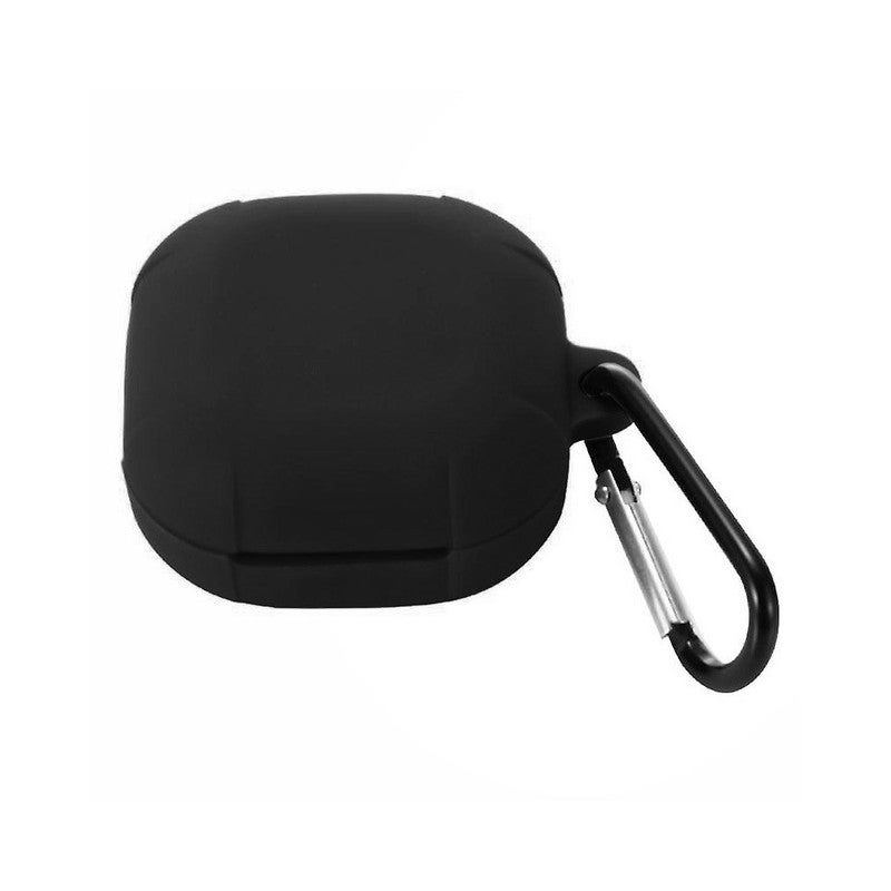 مارجون غطاء حماية واقٍ من السيليكون مضاد للصدمات ورفيع للغاية لسماعات سامسونج جالاكسي بادز لايف/ جالاكسي بادز برو/ جالاكسي بادز 2 مع سلسلة مفاتيح بتصميم طوق معدني أسود - Image 2