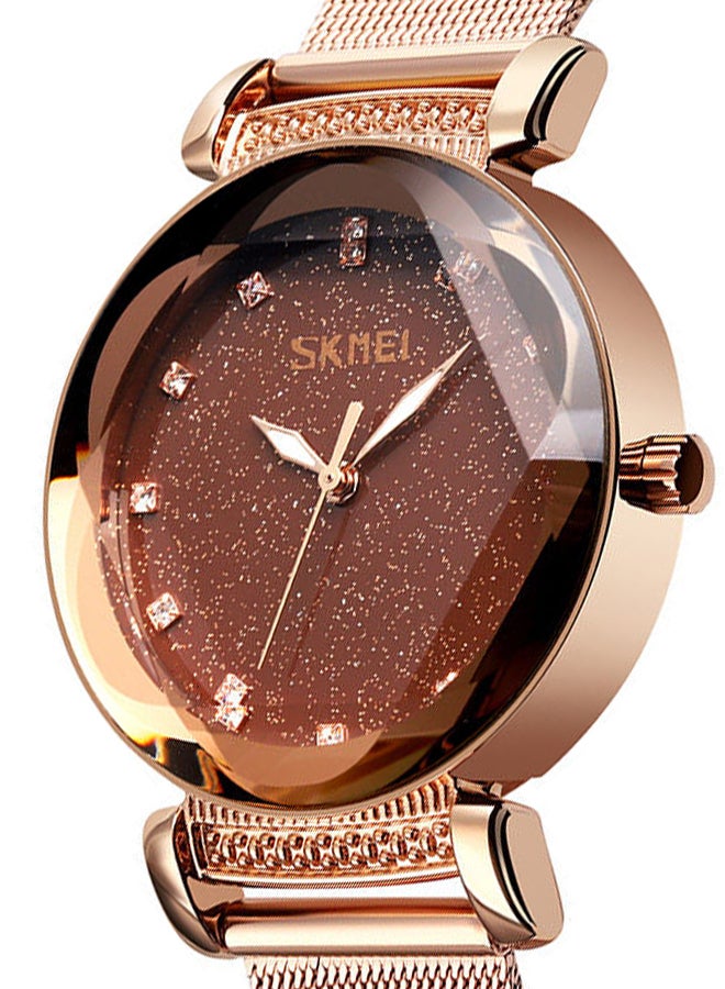 SKMEI Women's Waterproof Stainless Steel Luxury Watch 9188  - Image 5