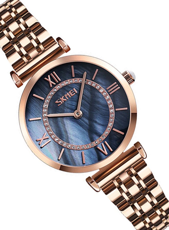 SKMEI - Women's Waterproof Stainless Steel Fashion Luxury Watch 9198 - Image 1